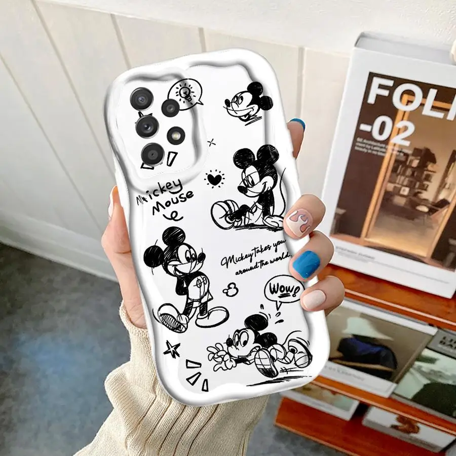 Disney Mickey Mouse Minnie Mouse Case for Samsung Galaxy A35 A52 A54 A36 A24 A55 A25 A32 A56 A23 A53 Soft Phone Cover