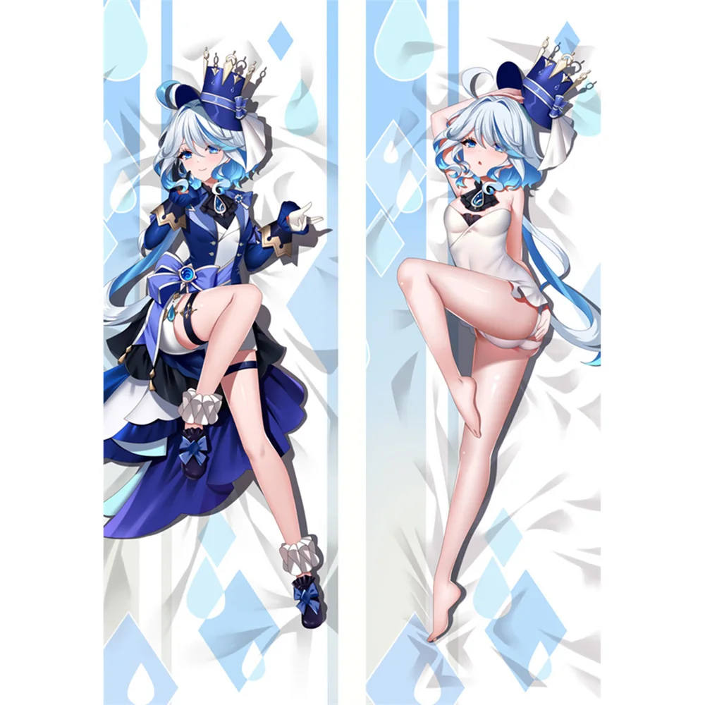 

Genshin Impact Furina de Fontaine/Focalor Dakimakura Hugging Body Pillow Cover Case Otaku Anime Long 3D Two-Side Sexy Pillowcase