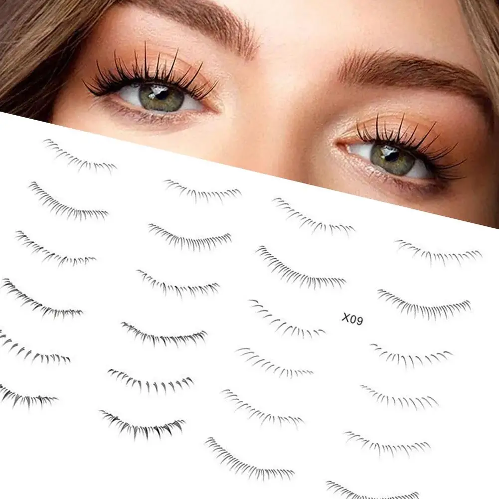 Lower Eyelash Tattoo Long-Lasting Waterproof And Sweatproof Under Simulation False Enlarge Double 3D Eye Sticker Eyelash Ey B0J8