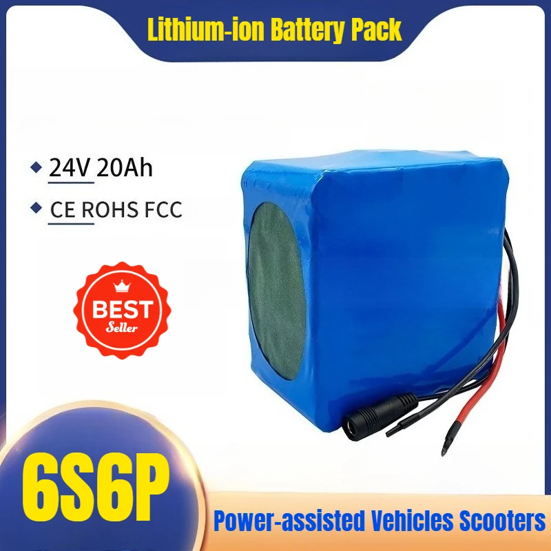

6S6P 24V 20000mah Lithium-ion Battery Pack with Built-in BMS for Power-assisted Vehicles Scooters