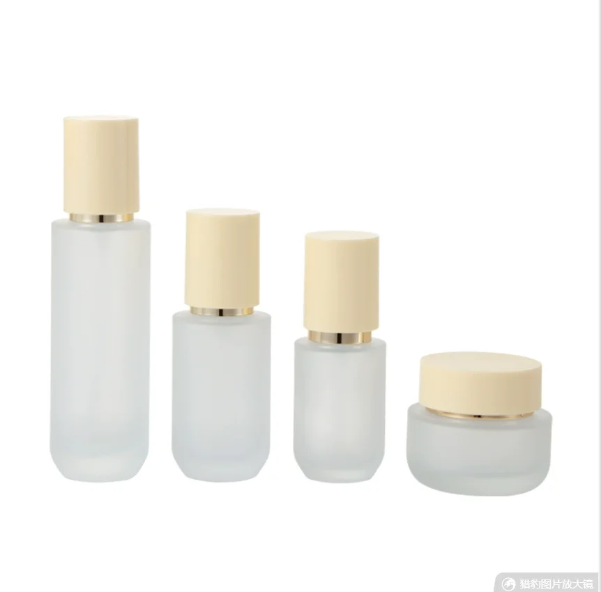 30 مللي-120 مللي زجاجة من الزجاج البلوري مصل جوهر الرطوبة/غسول/مستحلب/أساس/حبر مياه المرحاض العناية بالبشرة مستحضرات التجميل التعبئة #5