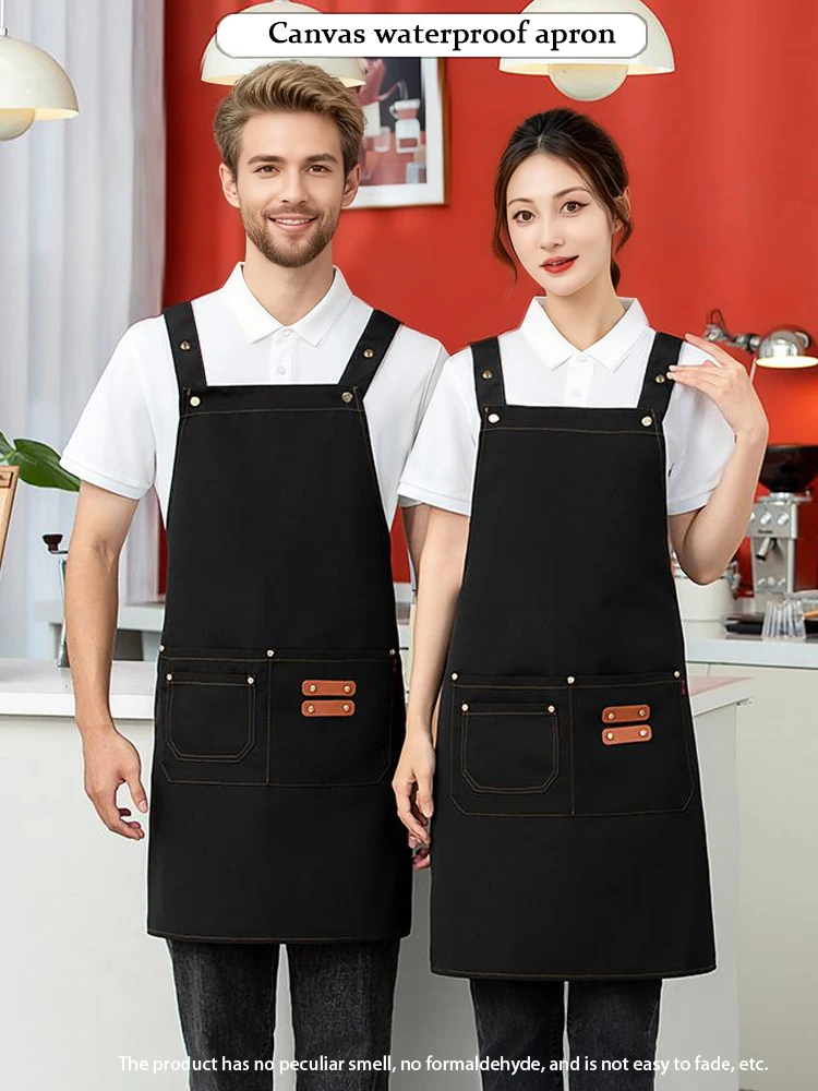 

Водонепроницаемый холщовый фартук коммерческого класса — прочный многоцелевой дизайн для розничных магазинов общественного питания Флористи Студии ногтей