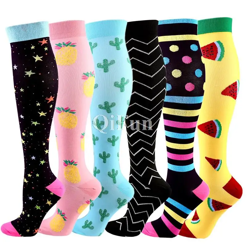 40 stili calzini a compressione circolazione adatta per vene Varicose mediche Edema diabete, corsa escursionismo uomo donna calzini sportivi