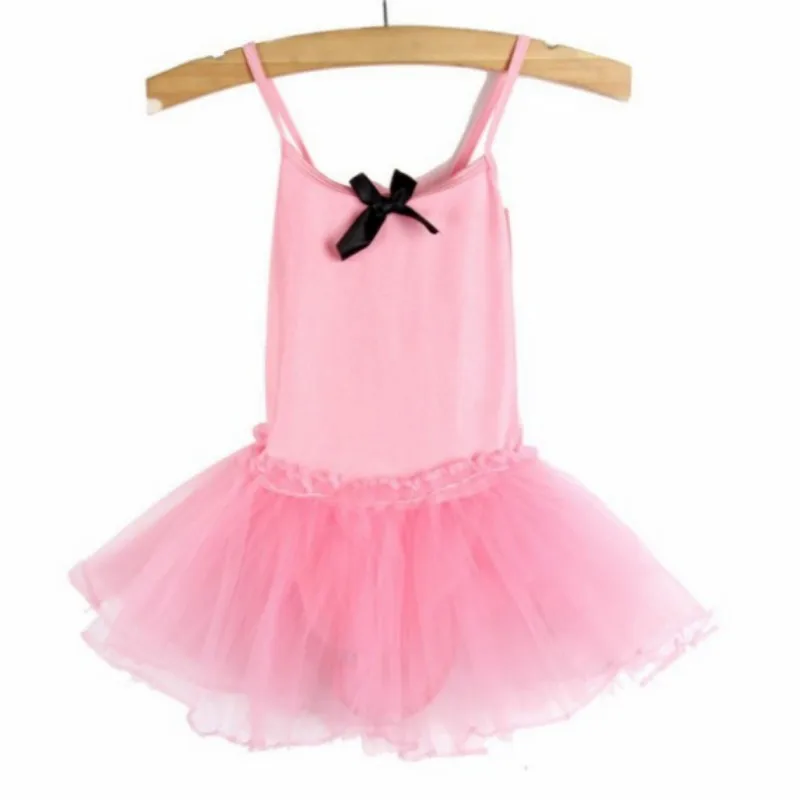 3-8 Ys Ballet Dress Kids Cotton Dance Ballet Tutu Dress body Girl ginnastica Dancewear Ballerina Party Costumes