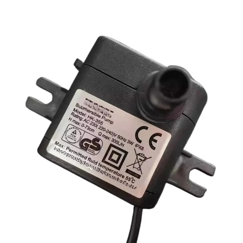 Suitable HK-355 AC 230(220-240) V 50Hz 3W water pump, air conditioning cold fan water pump, diameter 8mm