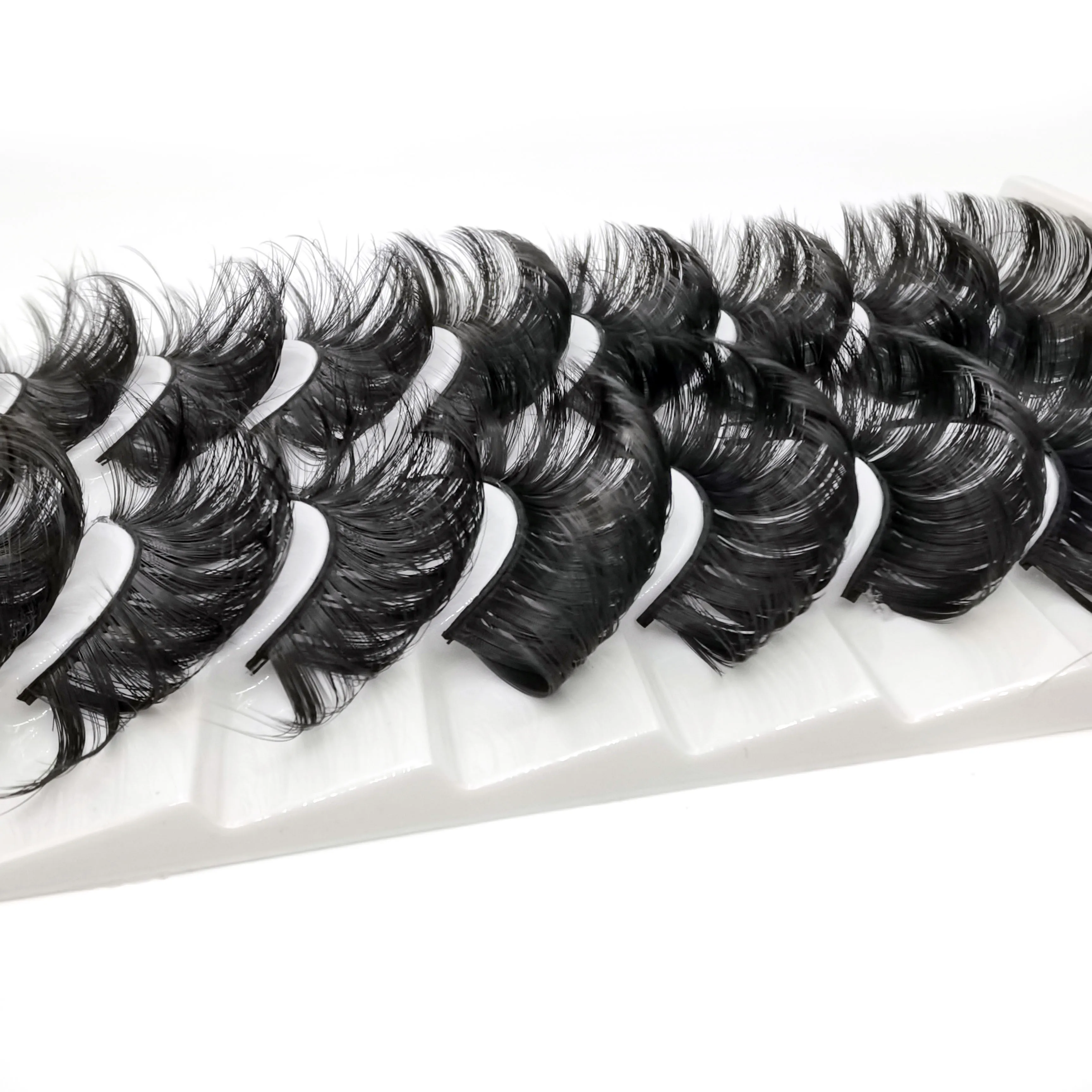 

Warped Holiday Reusable Fluffy Russian Lashes Curl D Warped Curvy To Hair Eyelashes Russian Lashes 3D Mink Eyelashes&Set