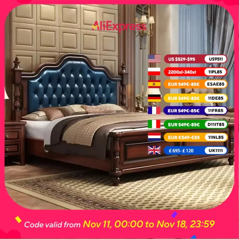

Modern Waterproof Space Bed Frame Full Size Bedframe Monster Double Bed Headboards Daybed High Cama De Matrimonio Furniture Home