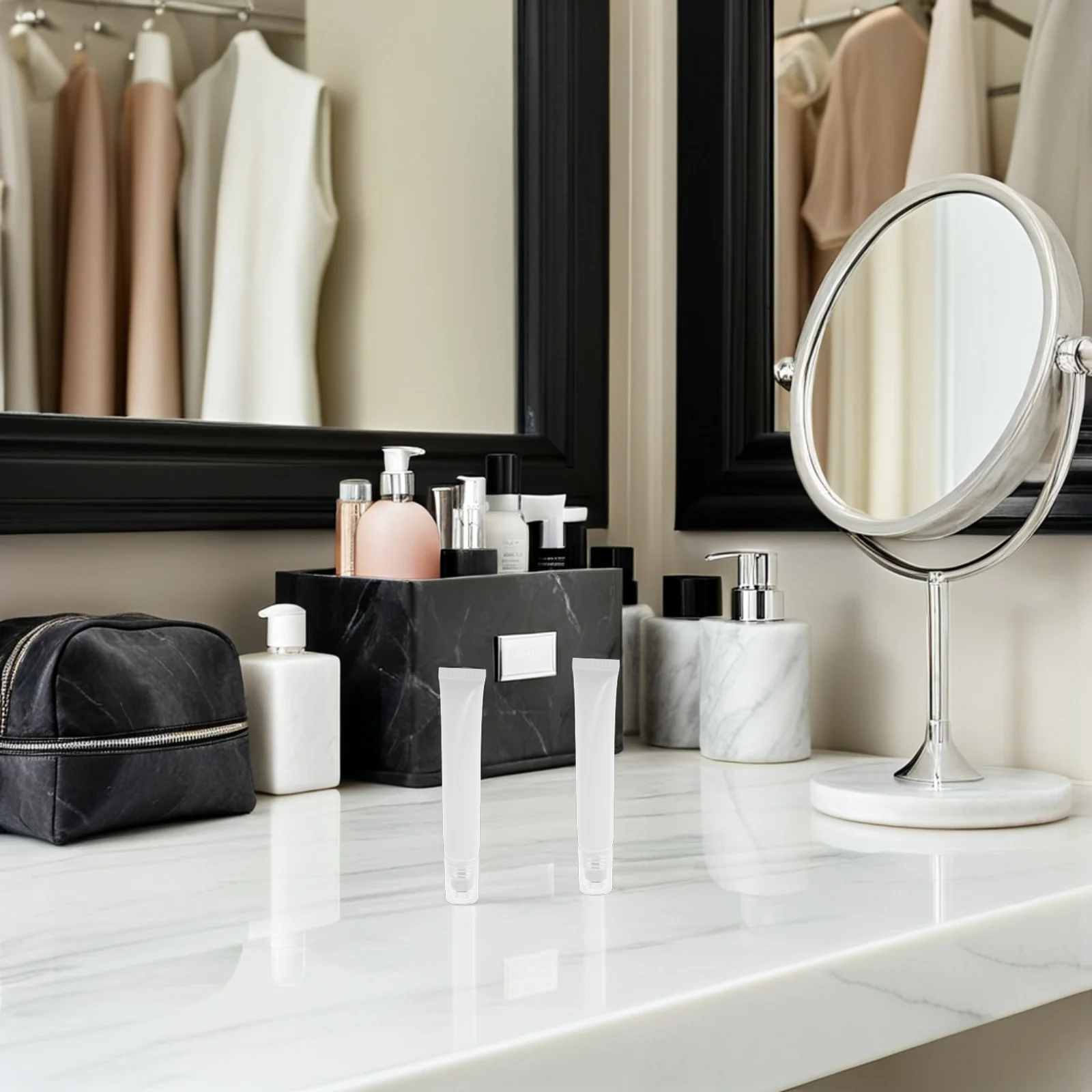 5 قطعة 20 مللي إعادة الملء كريم عين أنبوب لينة ضغط الأسطوانة زجاجة مانعة للتسرب السفر الحاويات ل مصل كريم وجه زيت طبيعي #2