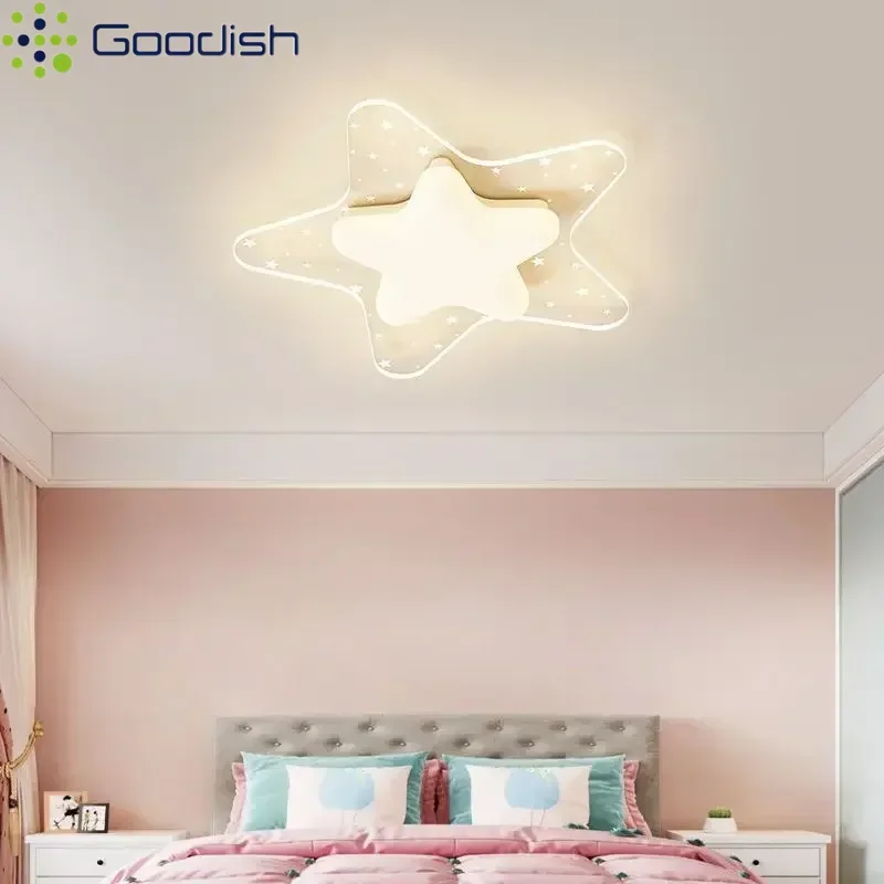 モダンなミニマリスト星天井照明北欧 LED ランプ光沢家の装飾女の子子供リビングルーム照明器具