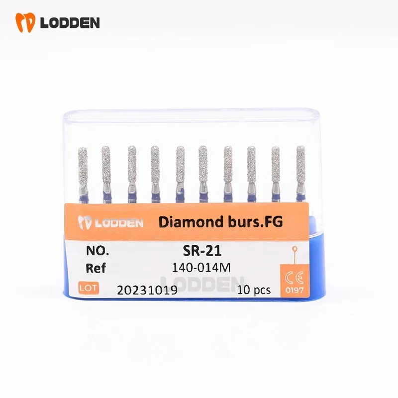 10pcs High Quality Dental Diamond Burs Drill Ball Round Type Burs dental tools FG 1.6M for Teeth Whitening SR-11