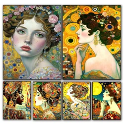 Fai da te Gustav Klimt donna kit pittura diamante nuovo 2024 pieno quadrato rotondo diamante mosaico ricamo ritratto astratto decorazioni per la casa