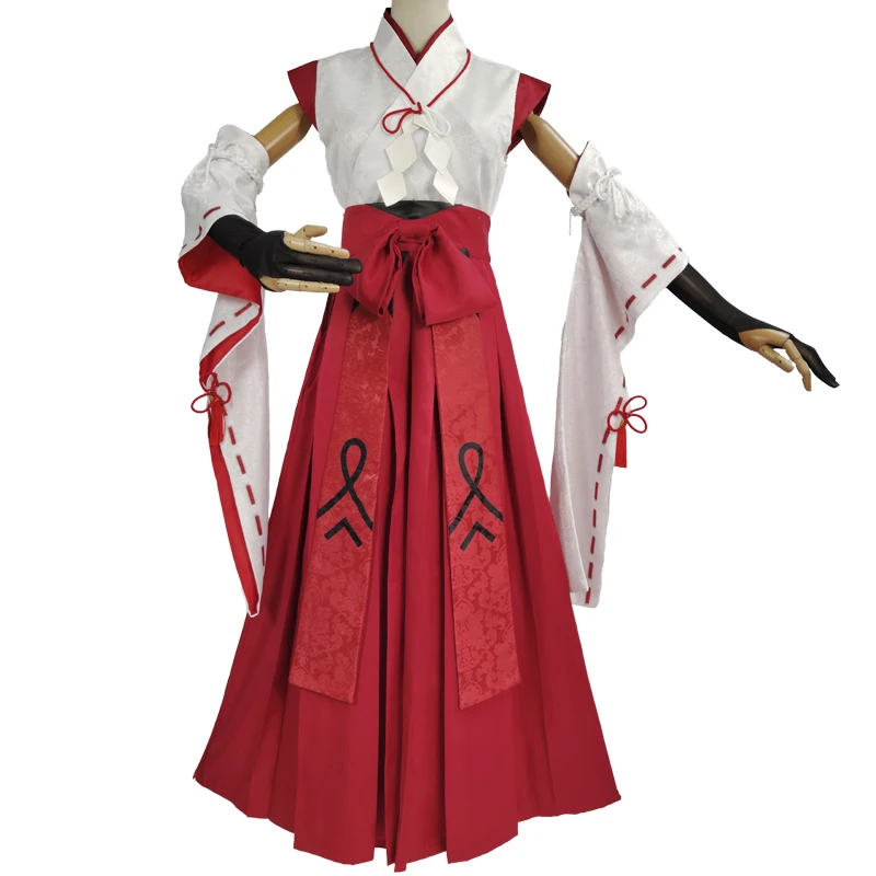 Game Genshin Impact lnazuma Kitsune Saiguu Cosplay Kimono Dress Women Anime Fox Ears Tails Fairy Cosplay Costume Wig full set