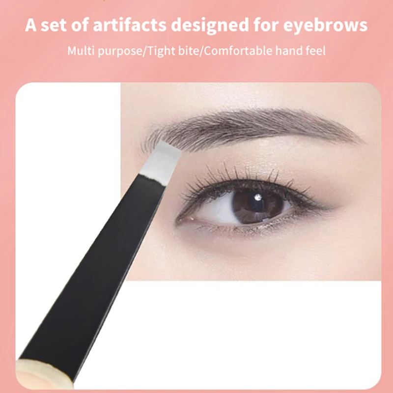 4 個のピンセットセットプロフェッショナルメイクアップツールステンレス鋼のピンセット眉毛用顔の毛や埋没毛の除去用