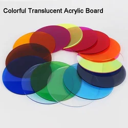 Colorful Translucent Acrylic Board PMMA Plexiglass Circular Shape Tinted Plate Thick 3mm DIY/Display Projects/Wedding&Home Decor