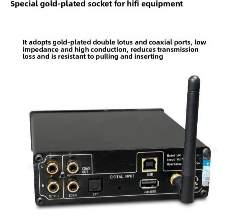 Bluetooth Receiving and Decoding Player, Dual 9038 Playback USB Flash Drive, Computer, Coaxial Optical Fiber Display