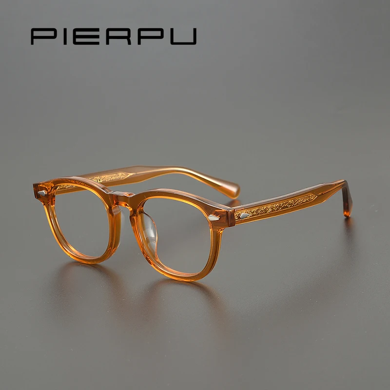 High Quality Vintage Brand Rround Frame Women men Johnny Depp Designer Optical Eyeglasses Frames Myopia Prescription Glasses