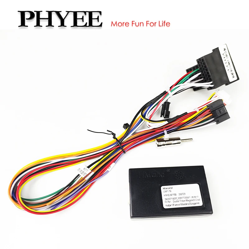 

Wiring Harness CAN Bus Decoder, TOMTOM Display SWC Retention P&P 16Pin Android, for Renault Megane 2 Phase 2, Clio 3, Scenic 2
