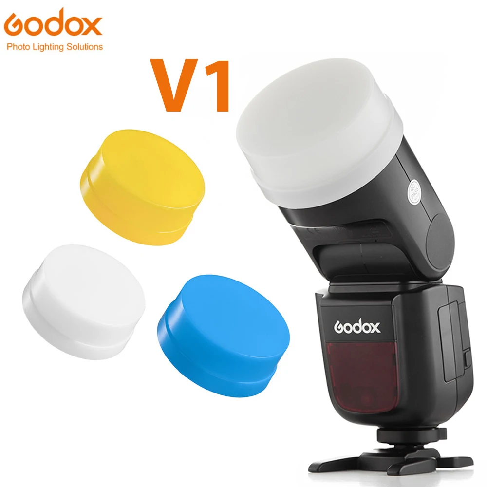 Godox V1 V1-C V1-N V1-S V1-F V1-O V1-P Speedlite Flash White Blue Yellow Diffuser Soft Box Case