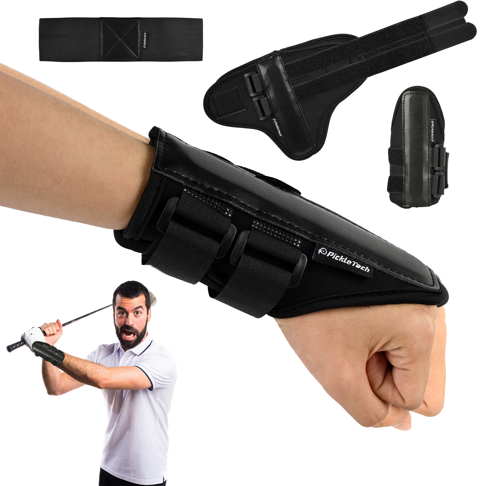 Golf Wrist Training Aid Golf Wrist Brace to Correct Wrist-Angle Golf-Alignment Aid for Beginners and Pros