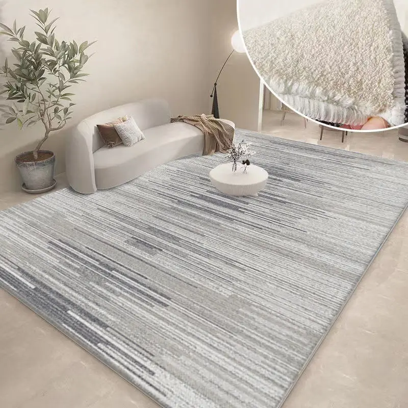 Quiet Simple Living Room Carpet Simple Coffee Dining Table Mat Gray Sofa Mat Rugs for Bedroom Large Area Kids Carpet Lounge Rug