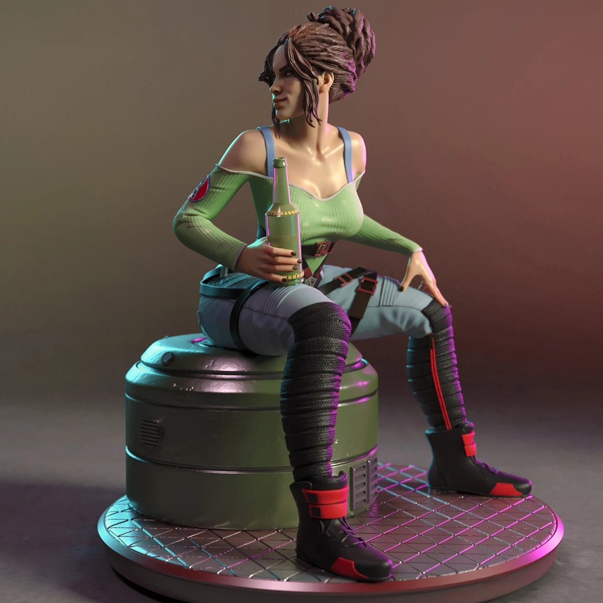 

1/24 Panam Palmer 3D Print Resin Model Garage Kit Unpainted High-Detail Miniature Figure