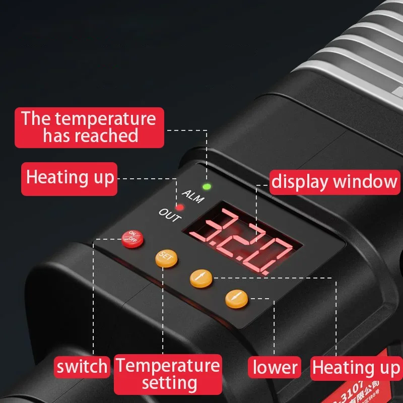 Saldatrice portatile Tubo PPR Termofusore Saldatore di plastica Regolazione della temperatura Attrezzatura per kit di riparazione per macchine