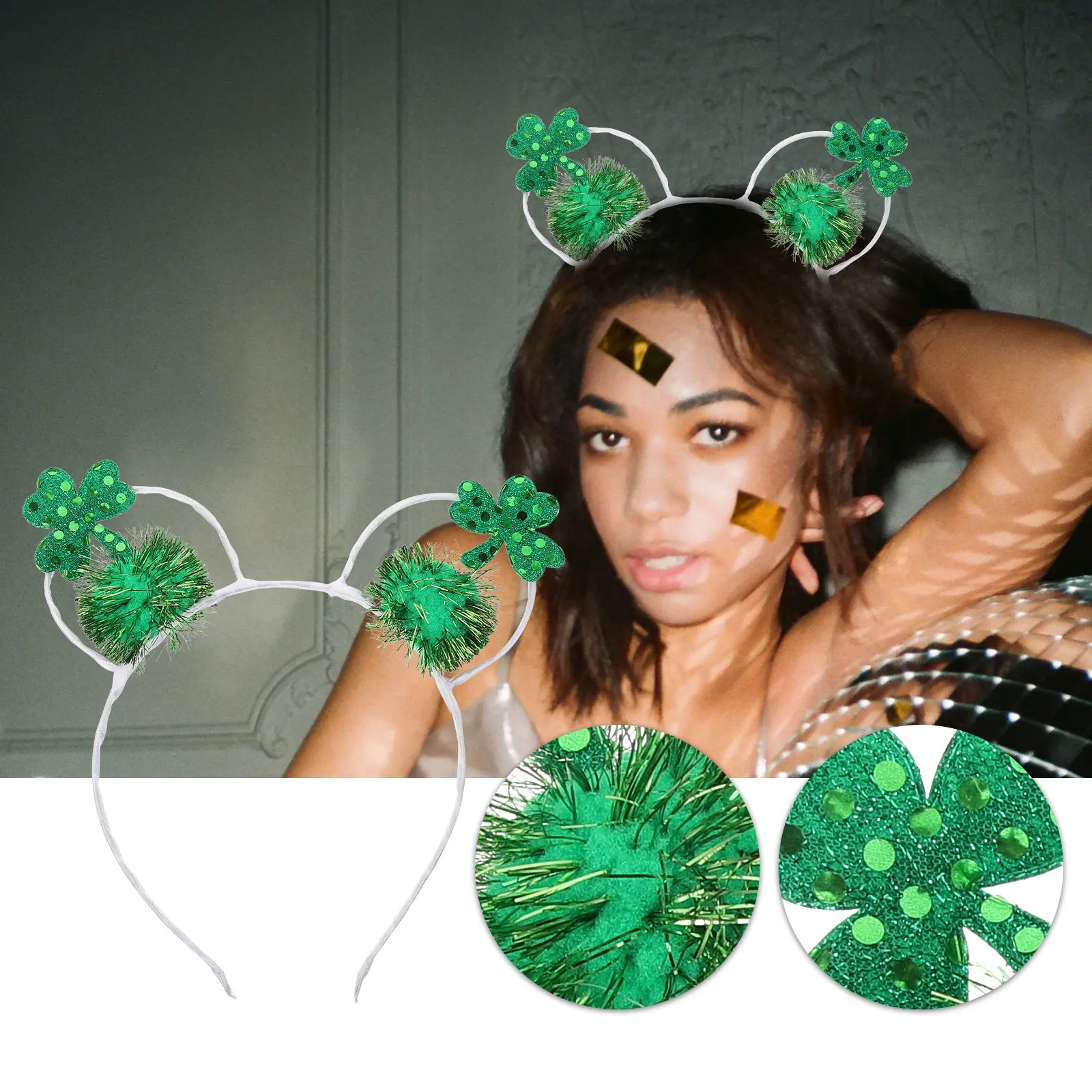 

Shamrock Headband for Women St Patricks Day Accessories Party Hair Bands Festival Costume Cosplay Headband Girls Women Hair