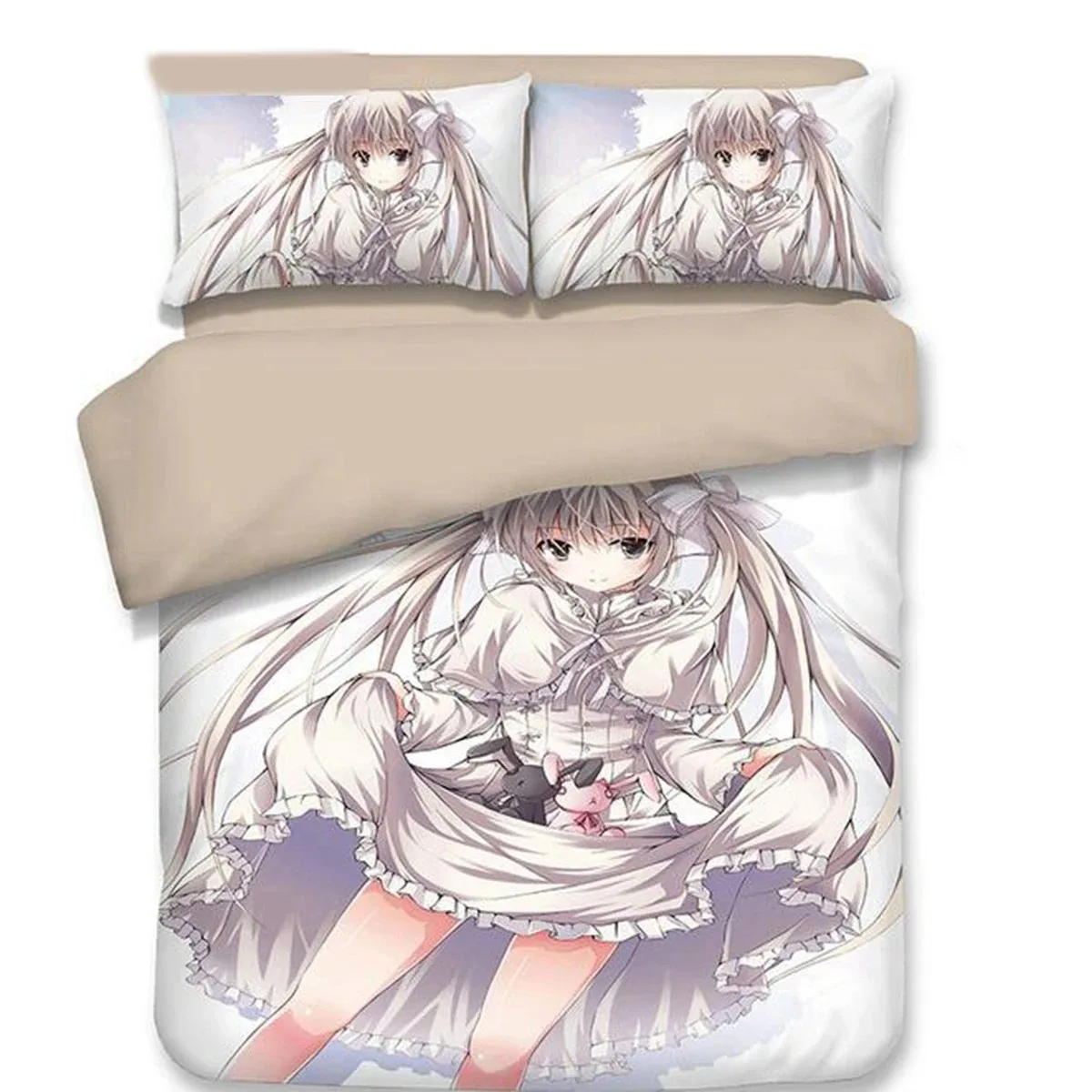 

Anime Yosuga no Sora Kasugano Sora Bedding Set Boys Girls Twin Queen Size Duvet Cover Pillowcase Bed Kids Adult