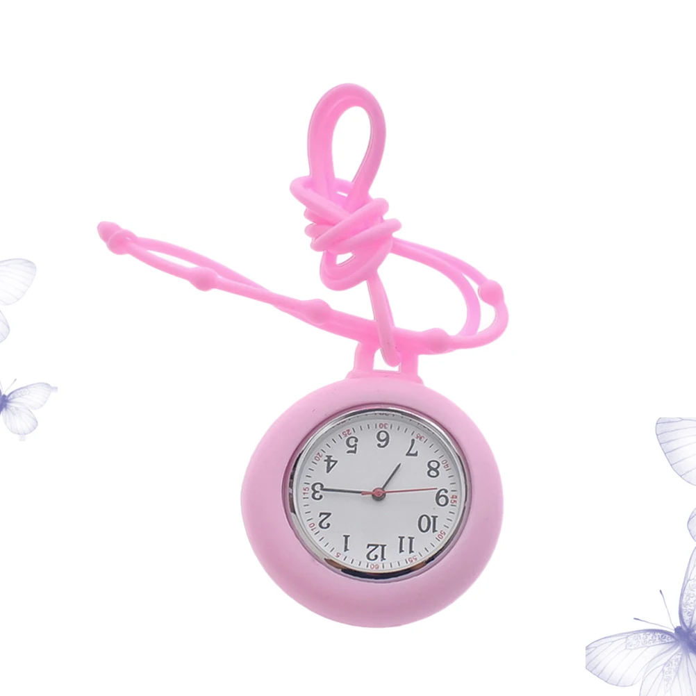 

Silicone Hanging Table Nurses Strap Nursing Watch Women Toy Pocket Lanyard Care