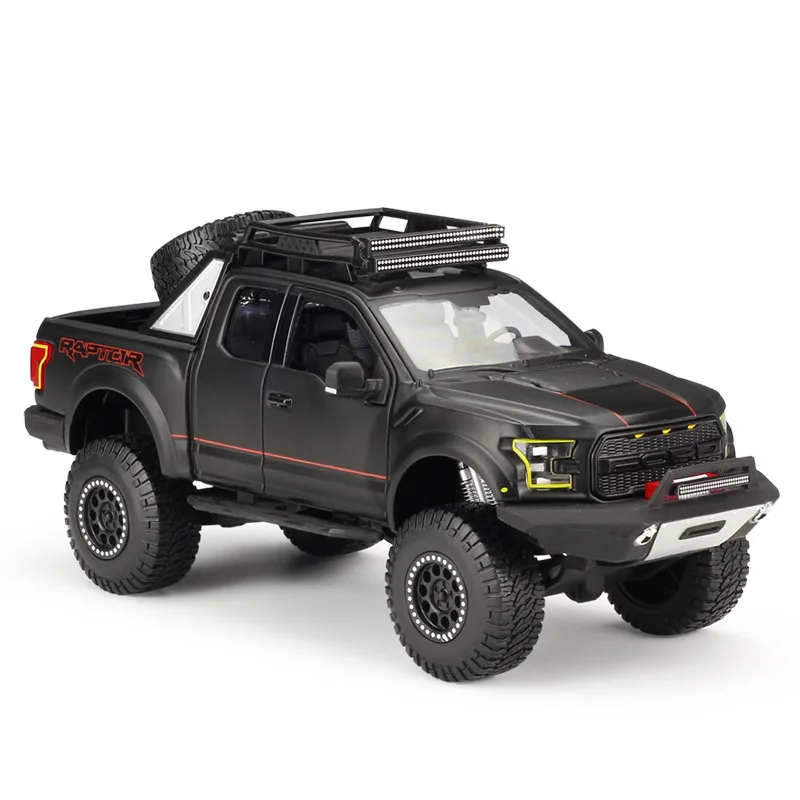 Maisto 1:24 2017 Ford F-150 Raptor 2015 WRANGLER Versione modificata illimitata High Simulator Sport Car Modello in lega B307