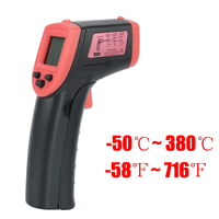 LCD Display Laser IR Temperature Gun -50~600℃ Non-Contact Thermal Imager Digital Infrared Thermometer Meter