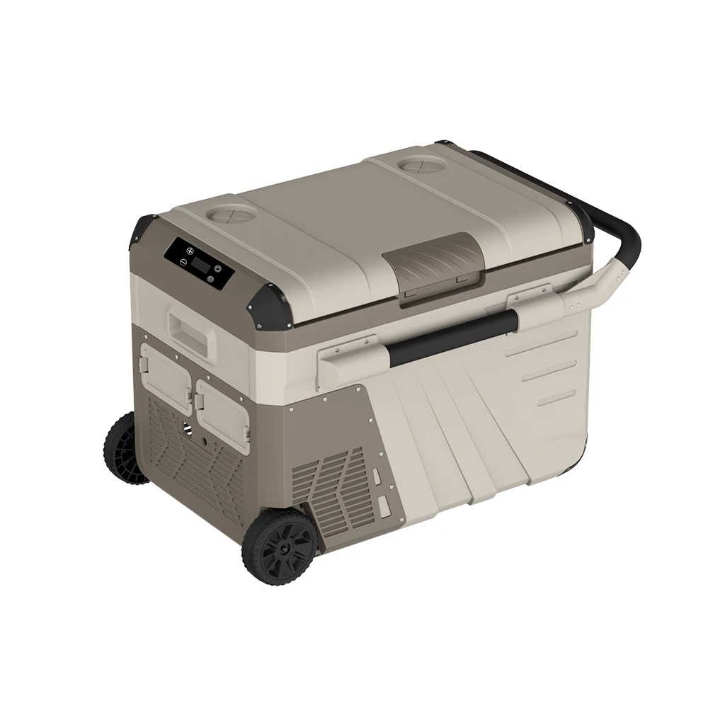 Dual Use Portable Solar Power Car Fridges Cooler Compact Freezer for Camping Truck Road Trip