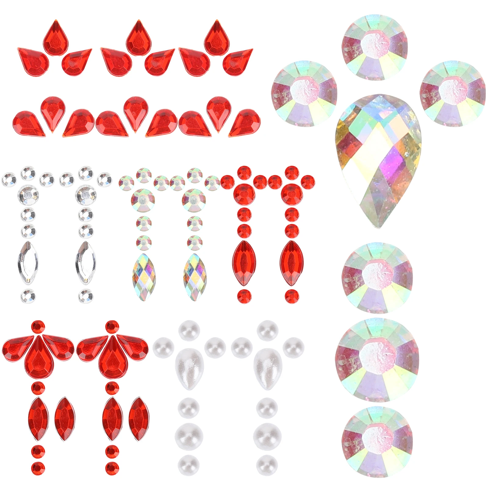 

7 Sheets Bindi For Women Face Stickers Sparkling Forehead Jewels Festival Party Body Art Makeup Gems Eye Decals Accessories