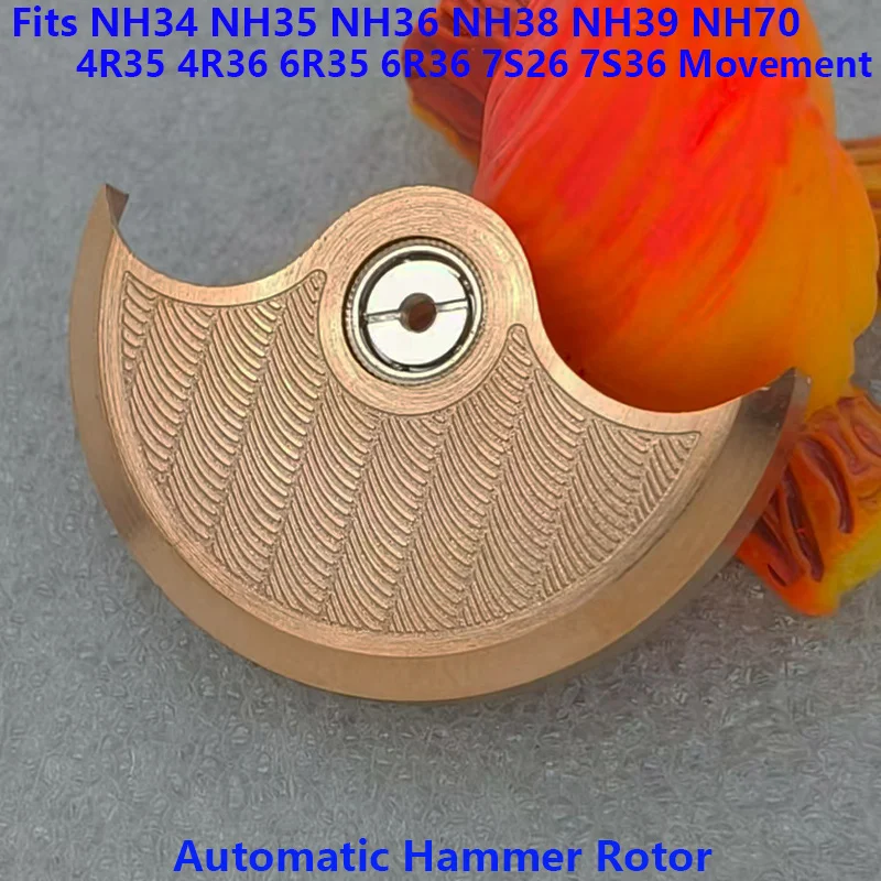 NH35 Automatic Hammer Rotor Fits NH34 NH38 NH39 4R 6R 7S26 NH35 Movement Pendulum Oscillating Weight Hammer NH35 Automatic Rotor