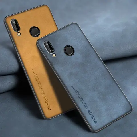 Luxury PU Leather Case For Huawei P Smart Plus 2019 Cover Matte Silicone Protection Phone Case For Honor 10 Lite Note 10 Coque