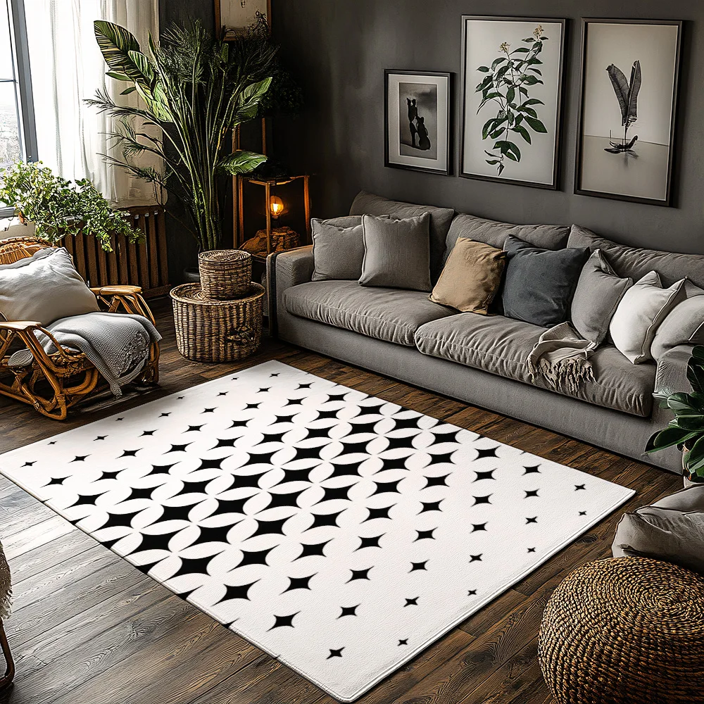 

Geometric Pattern Doormat Washable Non Slip Floor Mat Entrance Rug Modern Home Decor Indoor Outdoor Welcome Mat Stylish Area Rug