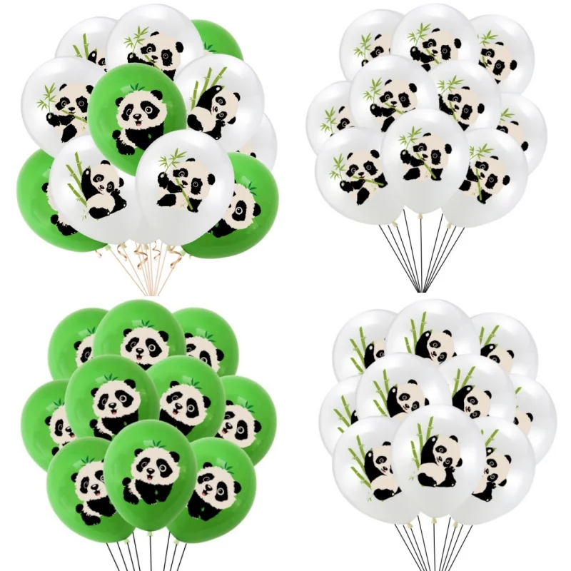 

10/30pcs 12inch Panda Latex Balloon Bamboo Pattern Decoration Panda Theme Party Confetti Balloon Baby Shower Birthday Supplies