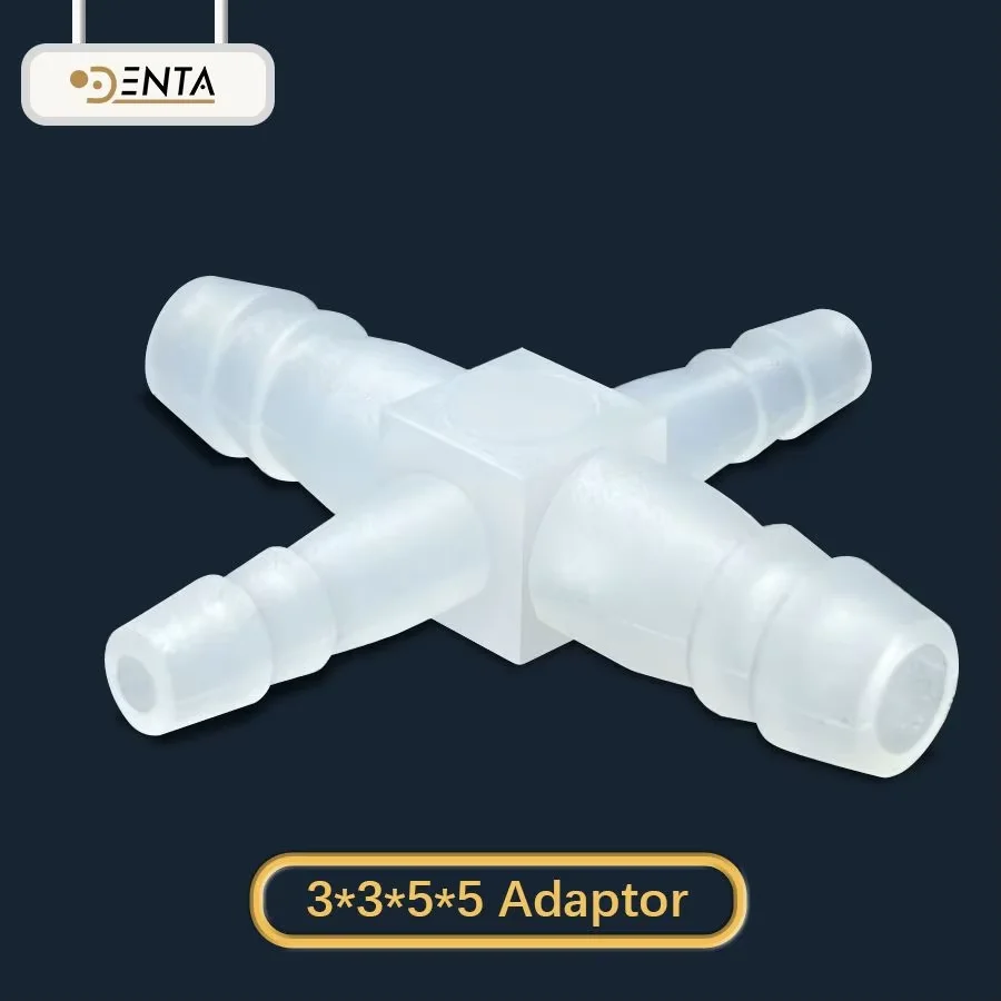 20 قطعة 4/3-Way محول الأسنان المستقيم-موصل شفط الأسنان لكرسي/وحدة أنبوب أنابيب خرطوم أجزاء #2