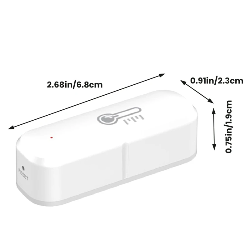 Sensor inteligente de temperatura y humedad Zigbee, Graffiti multifuncional, portátil, conexión inteligente para el hogar, fácil de usar