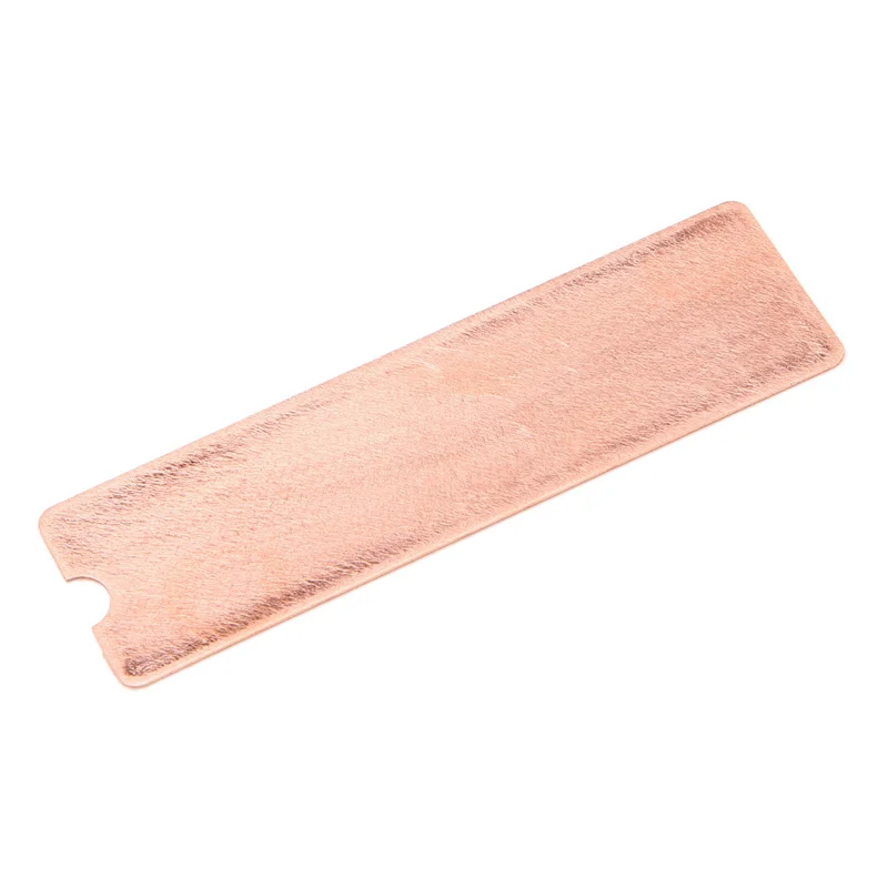 【Diseño elegante】 6 uds M.2 SSD disipador de calor NVME NGFF M.2 2280 disco duro de estado sólido disipador de calor de cobre puro radiador enfriador fino 0,5 Mm