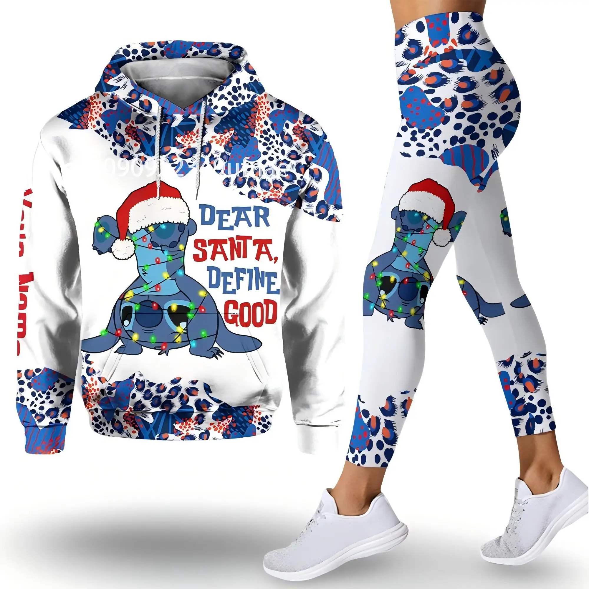 Women's Set Moletom Streetwear Yoga Pants Sports Disney Underpants Fashion Y2k Hoodie Sweat Capuche Femme