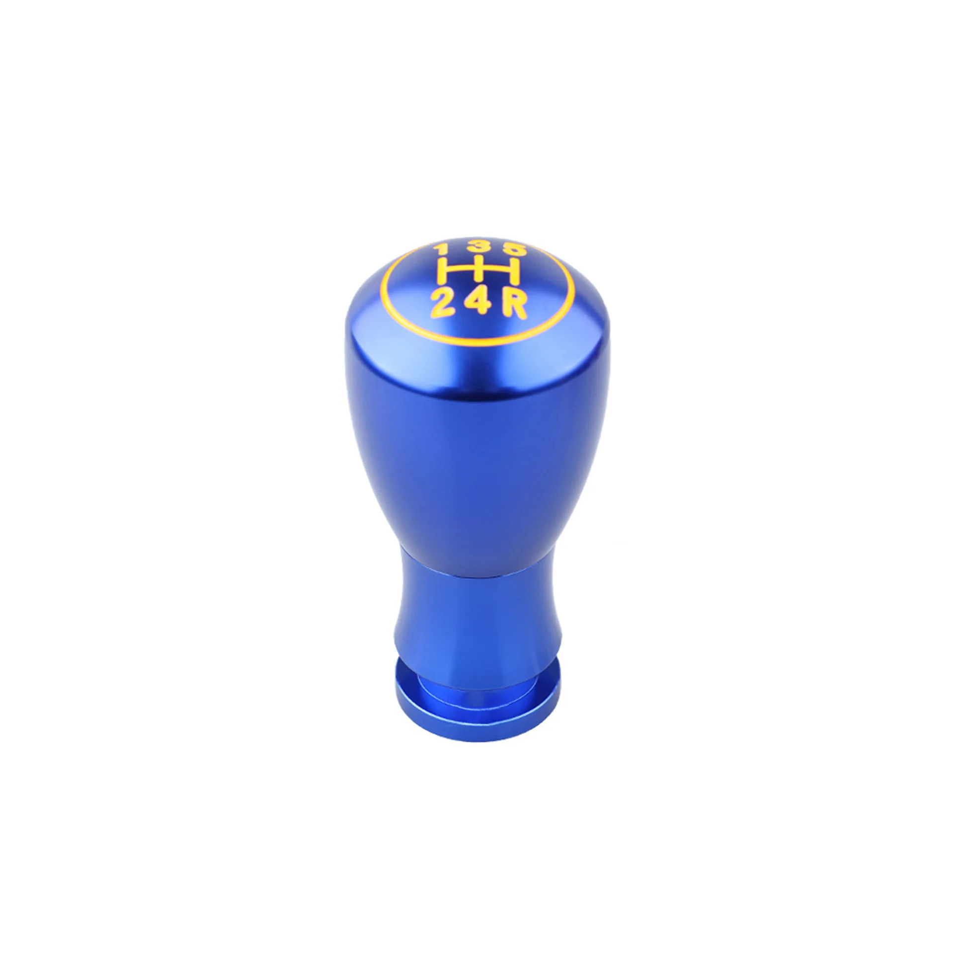 Blue Gear Shift Knob Aluminum Alloy Simple Installation Easy To Use Wear-resistant For Manual Transmission Vehicles