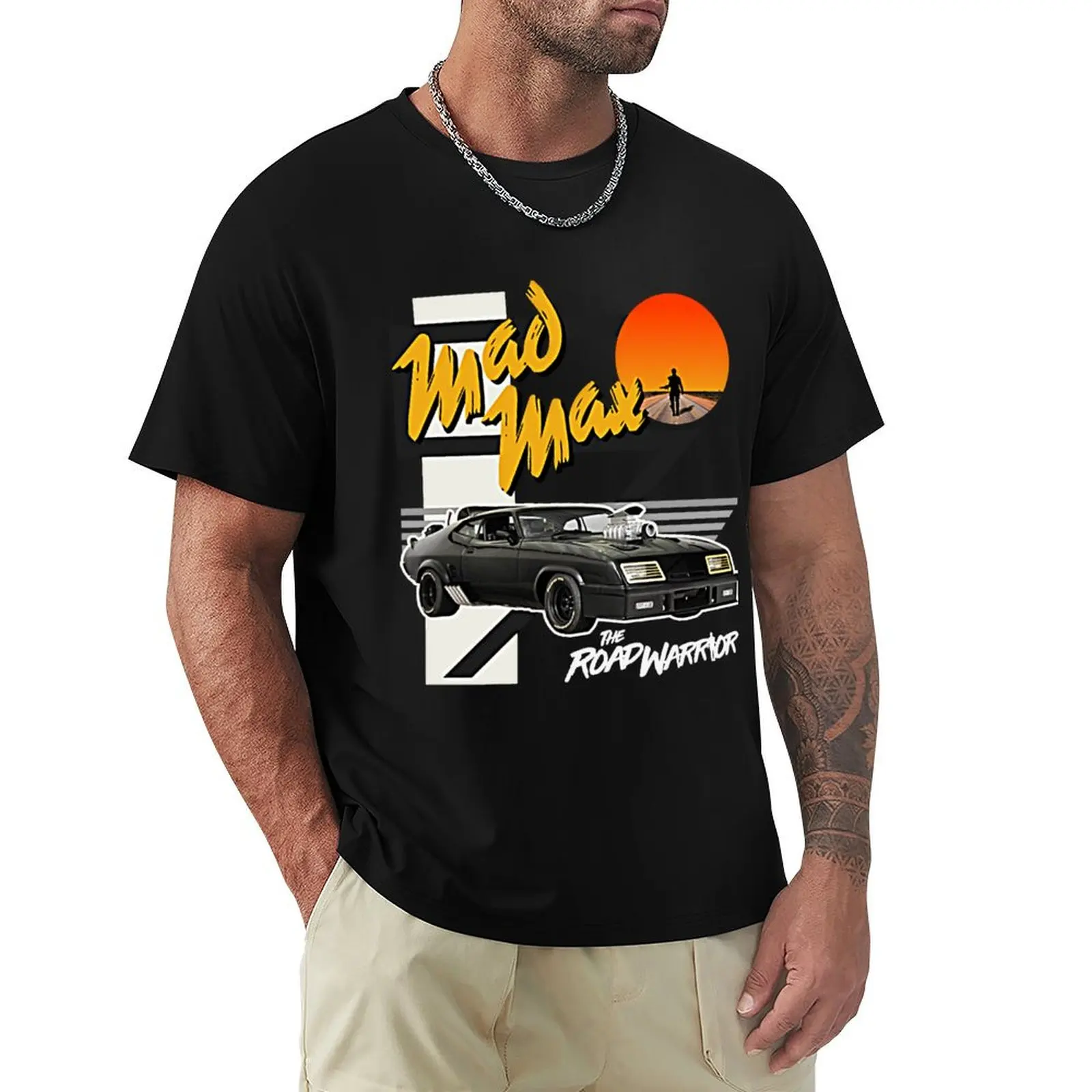 

Mad Max The Road Warrior V8 Interceptor T-Shirt Casual Breathable Short Sleeve Top