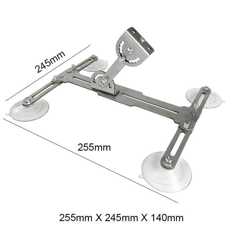 Foldable Stainless Steel Telescopic Line Actuator Bracket with Suction Cup Angle Adjust Portable Reciprocating Cycle Motor Stand