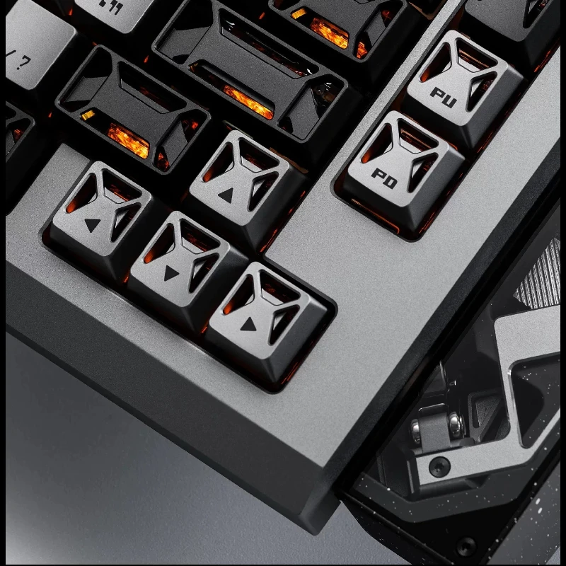 Hollow Out Theme Keycaps Set Aluminium Alloy Material Custom Original Handmade Personalized N2 Keycaps for Keyboard Accessories