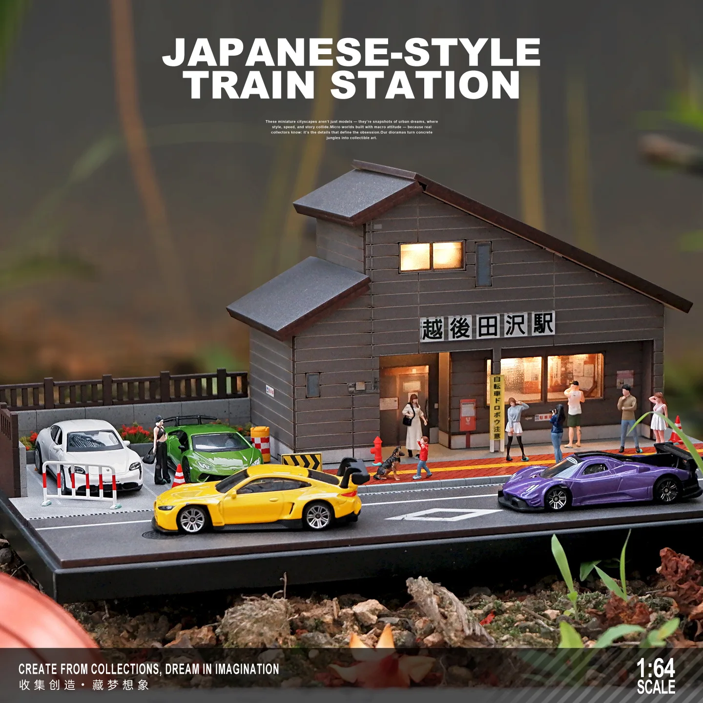 collector-1-64-scale-japanese-train-station-diorama-with-led-lights-–-realistic-railway-stop-car-model-storage-display-case