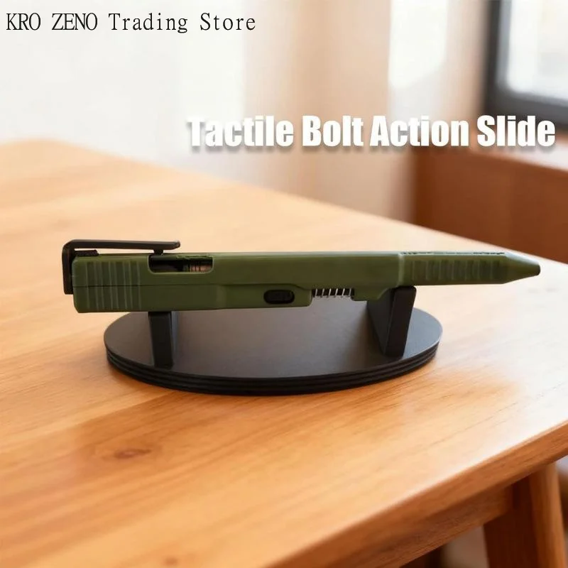 1Pcs Versatile 3D Printed Tactical Pens EDC Practical Slide-Action Ballpoint Pen Unique Creative Writing Accessories