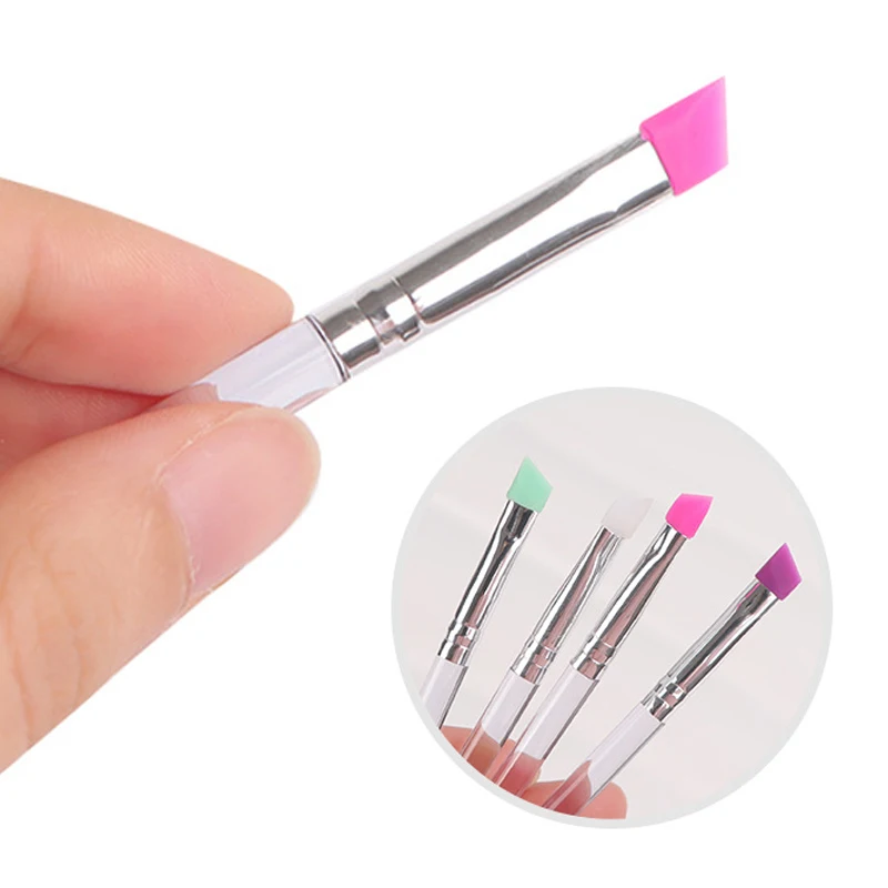 แปรงซิลิโคนสำหรับดัดขนตาแบบลิฟติ้ง 1 ชิ้น เครื่องมือดัดขนตาแบบลิฟติ้ง แปรงทาอายแชโดว์และลิป แปรงแยกขนตา