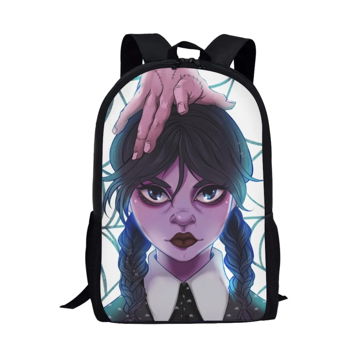 Mittwoch Addams Druck Schule Taschen Für Jugend Mädchen 17 Zoll Stilvolle Anime Rucksäcke Kinder Studenten Liefert Buch Tasche Geschenk