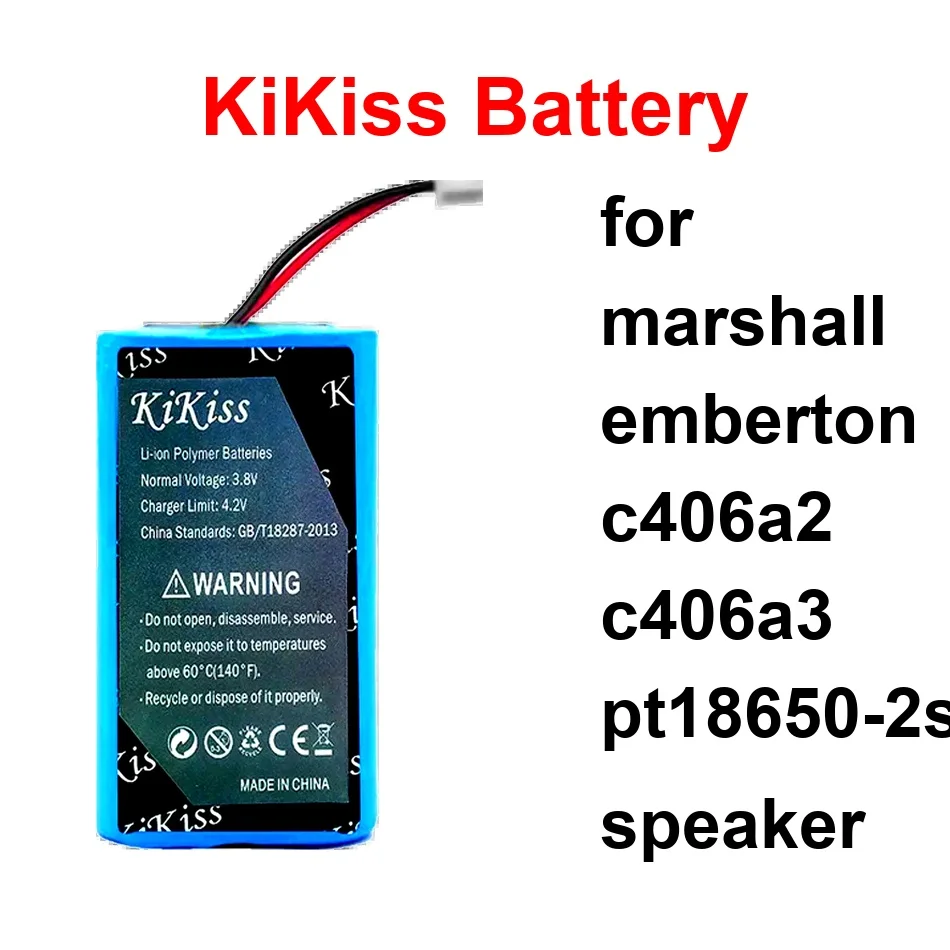 

Battery Safe 3100-4100Mah For Marshall Emberton C406a2 C406a3 PT18650-2S Speaker